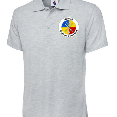 UC101 Heather Grey Polo Thumbnail