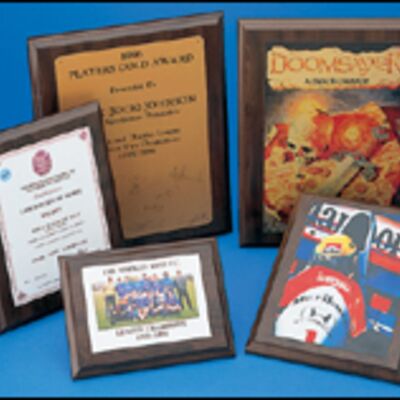 Walnut Effect MDF Plaque - 20x15cm Thumbnail